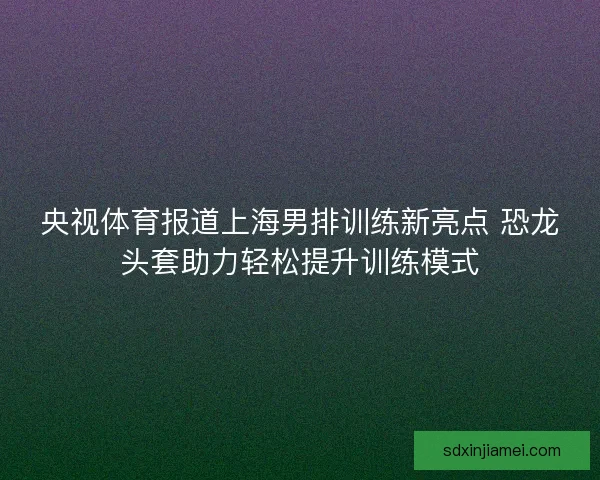 央视体育报道上海男排训练新亮点 恐龙头套助力轻松提升训练模式